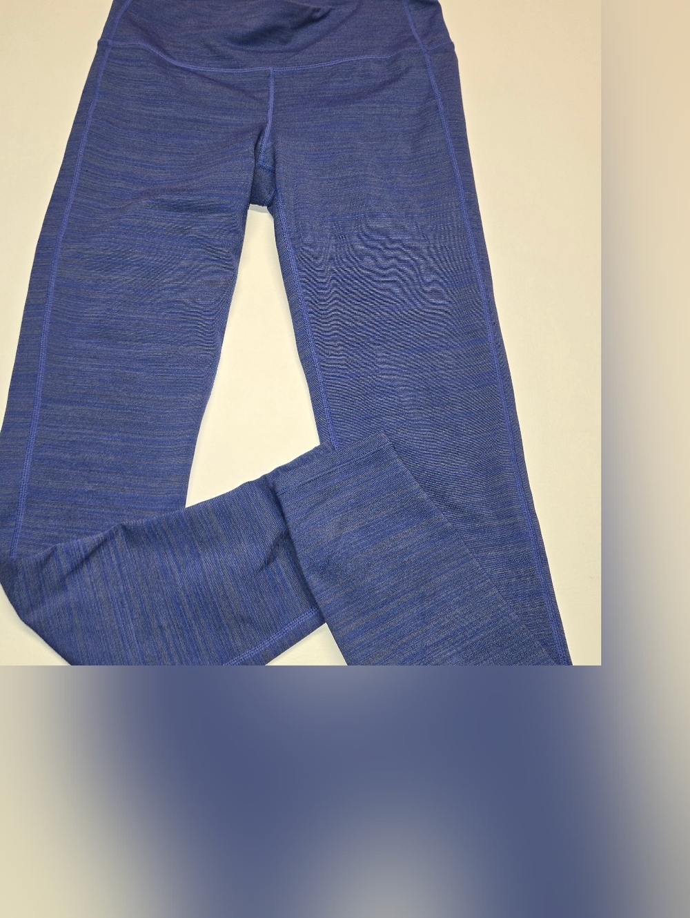 Athleta Leggings Womens Medium Blue Spacedye Yoga Activewear Chaturanga Tight